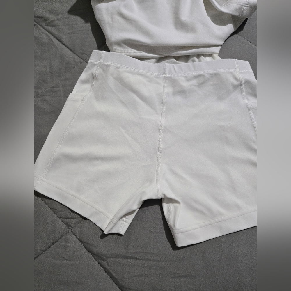 White Athletic Dress - Picture 3 of 8